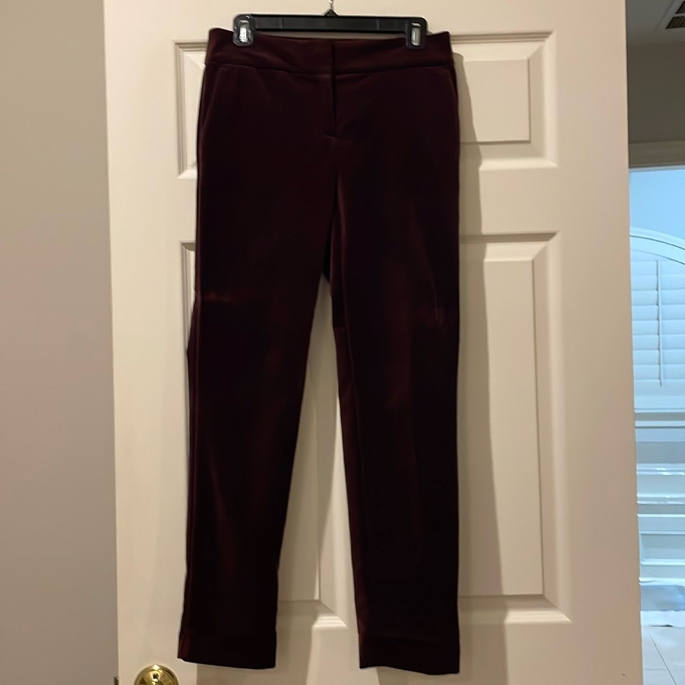 Ann Taylor Factory Modern velvet pants | size 0